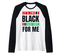 Mes de la Historia Negra Melanina Afroamericano Bruh Sista Niños Camiseta Manga Raglan