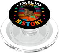 Mes de la Historia Negra Soy Negro Historia Afro Africano Negro PopSockets PopGrip para MagSafe