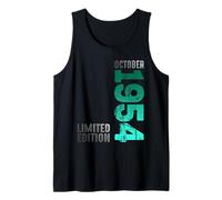 Mes De Octubre 1954 Año 1954 Retro 1954 Vintage 1954 Camiseta sin Mangas