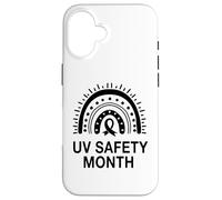 Mes de Seguridad UV Boho Rainbow - Prevención del cáncer de Piel Carcasa para iPhone 16