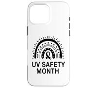 Mes de Seguridad UV Boho Rainbow - Prevención del cáncer de Piel Carcasa para iPhone 16 Pro MAX