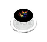 Mes del Orgullo de Concientización LGBTQ Mariposa PopSockets PopGrip para MagSafe