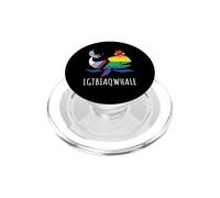 Mes del Orgullo de la Bandera LGBTQI LBTBiaQWhale PopSockets PopGrip para MagSafe