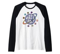 Mes del Orgullo LGBT Espacio Seguro Planeta Arco Iris Camiseta Manga Raglan