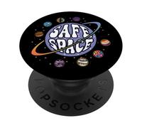 Mes del Orgullo LGBT Espacio Seguro Planeta Arco Iris PopSockets PopGrip Adhesivo