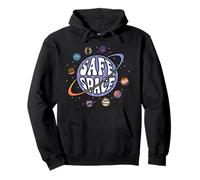 Mes del Orgullo LGBT Espacio Seguro Planeta Arco Iris Sudadera con Capucha