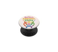 Mes del Orgullo LGBTQ Rainbow Unity Igualdad Mindset PopSockets PopGrip Adhesivo