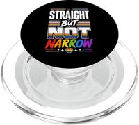 Mes del Orgullo LGBTQ Straight But Not Narrow Proud Ally PopSockets PopGrip para MagSafe