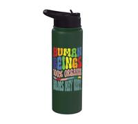 Mes del Orgullo, Seres Humanos, 100% orgánico, Derechos Stainless Steel Insulated Water Bottle
