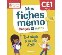 Mes fiches mémo Français et Mathématiques CE1: Une collection conçue par Lutin Bazar - Tout retenir en un clin d'oeil
