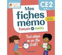 Mes fiches mémo Français et Mathématiques CE2: Une collection conçue par Lutin Bazar - Tout retenir en un clin d'oeil