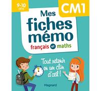 Mes fiches mémo Français et Maths CM1: Tout retenir en un clin d'oeil