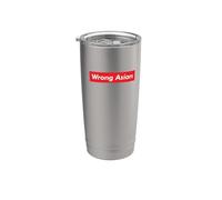 Mes incorrecto de las islas del Pacífico asiático-americano #WrongAsian AAPI Vaso térmico de acero inoxidable de doble pared