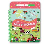 Mes jeux effaçables La ferme: Avec 1 feutre effaçable