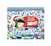 Mes jeux effaçables Loup Spécial Noël: Avec 1 feutre