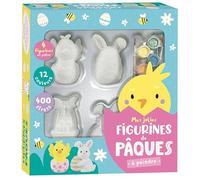 MES JOLIES FIGURINES DE PÂQUES À PEINDRE: Avec 4 figurines en plâtre, 12 pots de peinture, 2 pinceaux en bois, 400 strass autocollants et 10 cartes de Pâques (Activités)
