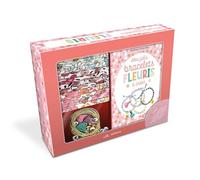 Mes jolis bracelets fleuris à créer: Coffret avec des tissus fleuris, des accessoires et un livre explicatif