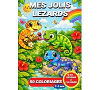 Mes Jolis Lézards: Livre de coloriage mes jolis lézards pour enfants - 50 coloriages pour les enfants de 2 à 5 ans (JemColorier)