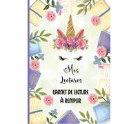 Mes lectures: Fiches de lecture à Remplir - Challenge livresque et et Objectif de lecture pour les amateurs avec planning de lecture - Journal de bord pour 100 livres /Format A5.15