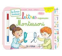 Mes lettres rugueuses Montessori: Avec un feutre effaçable