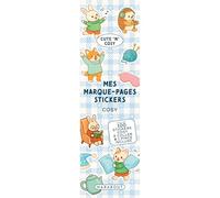 Mes marque-pages stickers Cosy: Plus de 100 stickers cosy à coller & 1 pince incluse: 31611