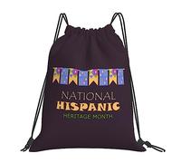 Mes Nacional De La Herencia Hispana Mujer Hombre Bolsa De Gimnasio Impermeable Mochilas Deportiva Ajustable Mochila Con Cordón Para Baloncesto Senderismo Yoga