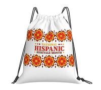 Mes Nacional De La Herencia Hispana Mujer Hombre Bolsa De Gimnasio Plegable Bolsa De Deporte Ajustable Mochilas Deportiva Para Natación Playa Viaje