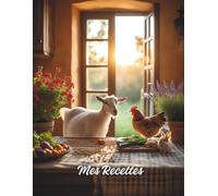 Mes Recettes préférées - Carnet de recettes grand format A4 à remplir avec vos 100 recettes adorées