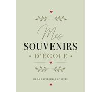 Mes souvenirs d'école - Album photos de classe - Vert sauge