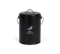 MES154N - Cubo de Compost de Cocina (6 L), Color Negro