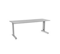 Mesa 200x80 estructura aluminio tablero gris
