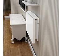 Mesa abatible plegable de pared, madera blanca |Escritorios plegables para el trabajo en el hogar, mesa de comedor de cocina, escritorio de computadora colgante flotante, mesa de pared multiusos