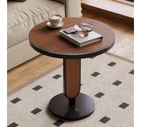 Mesa Al Final De La Sala De Estar Retro, Mesa De Café Al Lado del Sofá, Mesa Pequeña Y Redonda para Comedor, Cocina, Dormitorio, Cama,50CM