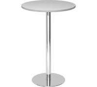 Mesa alta, Ø 800 mm 1116 mm de altura, armazón cromado