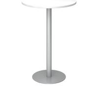 Mesa alta, Ø 800 mm 1116 mm de altura, armazón plateado