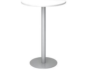 Mesa alta, Ø 800 mm 1116 mm de altura, armazón plateado