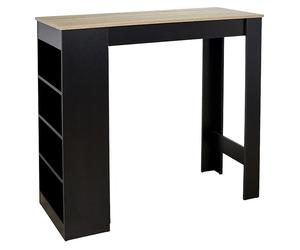 Mesa alta Bristot Indus (L x An x Al: 50 x 115 x 103 cm, Negro/Roble)