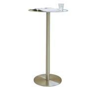 Mesa alta de bar bistró, marco de acero inoxidable, mesa de desayuno, mesa de comedor, mesa de café, mesa de té, mesita de noche, mesa de trabajo, mesa de trabajo