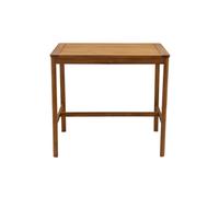Mesa alta de jardín rectangular de madera maciza 120 cm AKIS