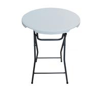 Habitat et Jardin Mesa Alta pliante en plástico Ø 80 cm Lili - Blanco