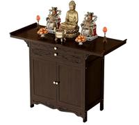 Mesa Altar Budista Con Espacio Almacenamiento para El Hogar Mesa MeditacióN Altar Personal Cajones Que Se Abren Y Cierran + Armario Con Doble Puerta Ideal para El SalóN La Entrada Style One 100x40cm