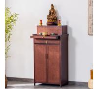 Mesa altar de bambú para meditación, armario buda chino con espacio de almacenamiento, mesa de sacrificio vintage, diseño simple