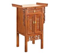 Mesa Altar Espiritual para Espacios Sagrados Mesa del Altar Estructura de Mortaja y Espiga Mesa de Meditación Mesa de Oración para Hogar, Templo, Oficina, Club(70x45x90cm/27.6x17.7x35.4in)