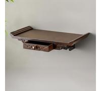 Mesa altar miniatura mural para altar espiritual Altar Budista Nicho de Buda for colgar Mesa de meditación para ofrendas de incienso, es ideal para altares budistas en el hogar.(A40X25CM/15.7X9.8IN)