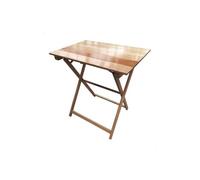Mesa ARANAZ haya plegable con tablillas 70x50 barniz 9113