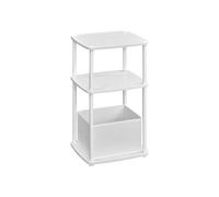 Mesa Auxiliar 3 Estantes 30 x 34 x 58 cm Blanco Nieve