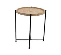 Mesa auxiliar 32 x 32 x 36 cm beige carnaby bo-camp