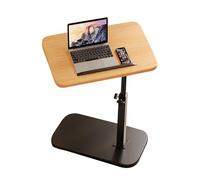 Mesa auxiliar ajustable con bandeja giratoria y parte superior inclinable para sala de estar y dormitorio