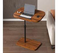 Mesa auxiliar ajustable en forma de C con soporte giratorio de 360°. Moderna mesa auxiliar para TV, ideal para sala de estar, dormitorio y oficina. Elegante y funcional para un uso práctico.