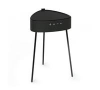 Mesa auxiliar altavoz portátil con sonido de 20w, bluetooth, base de carga inalámbrica, batería de 2500mah. mesilla o mesita para dormitorio o sala de estar - td systems sm20b11pgo [gris oscuro]